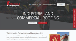 Desktop Screenshot of cottermanroofing.com