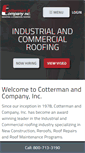 Mobile Screenshot of cottermanroofing.com